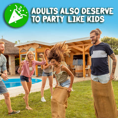 Potato relay race sacks suitable for kids and adults