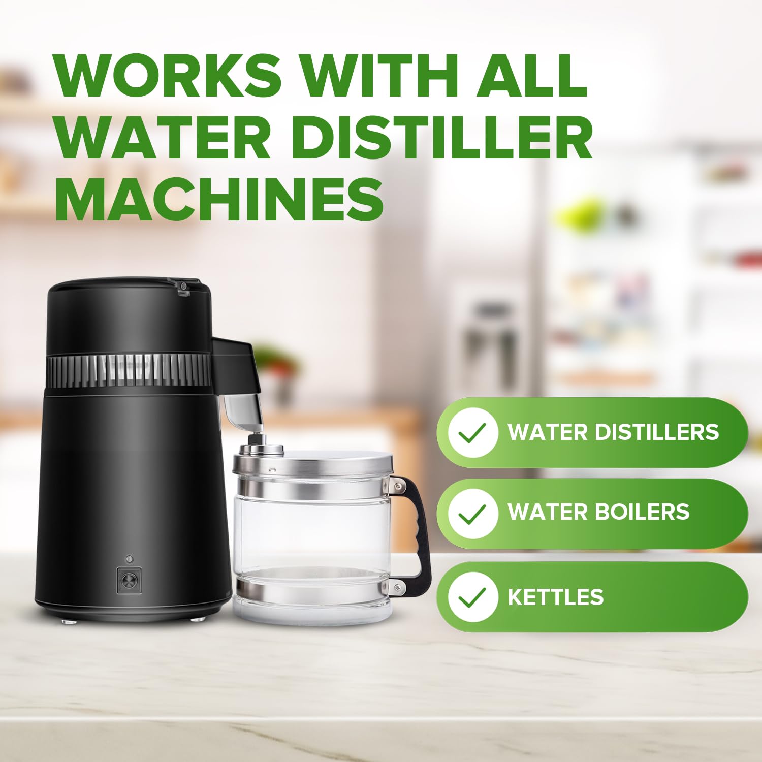 Limescale removal with citric acid powder in appliances