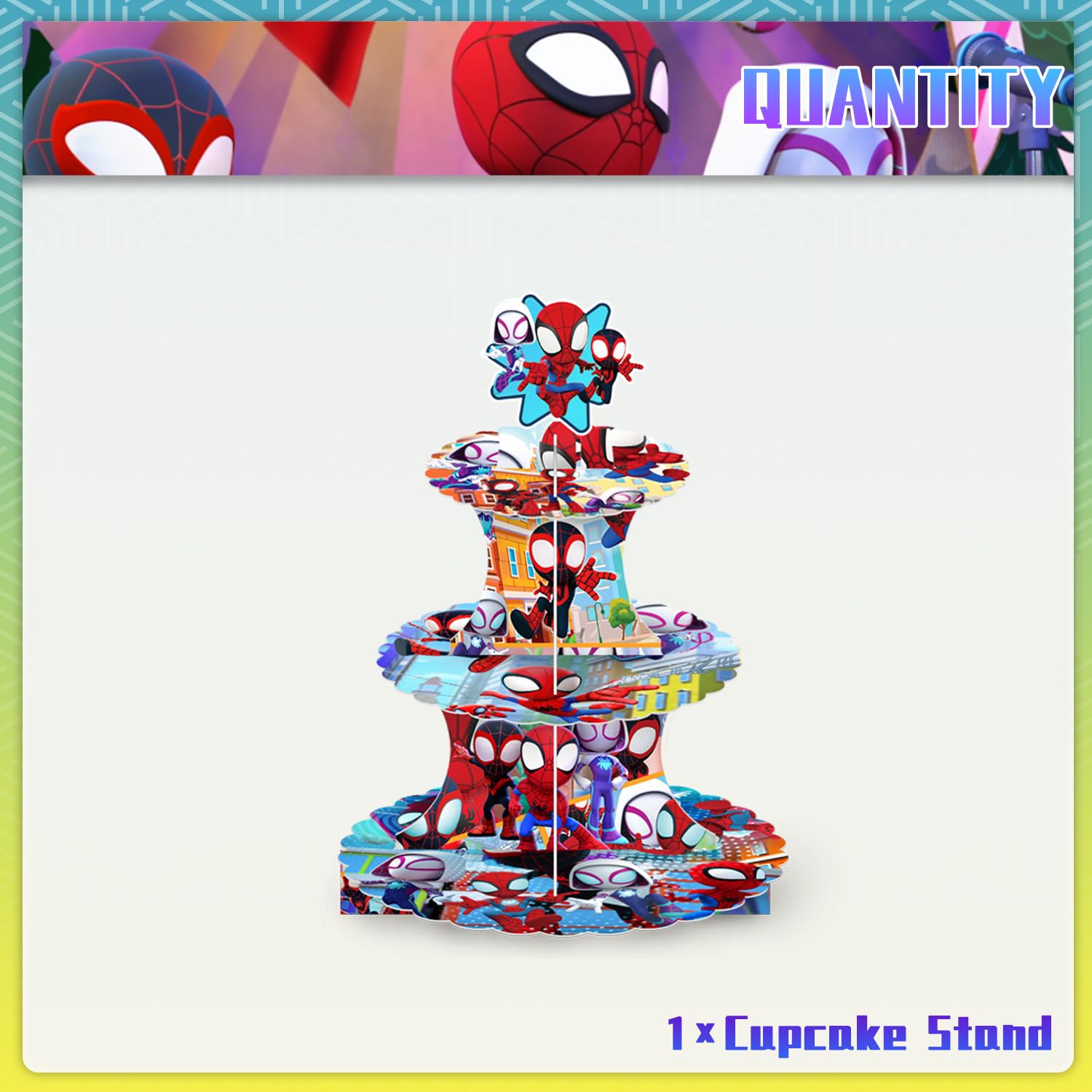 Foldable cupcake stand designed for easy storage