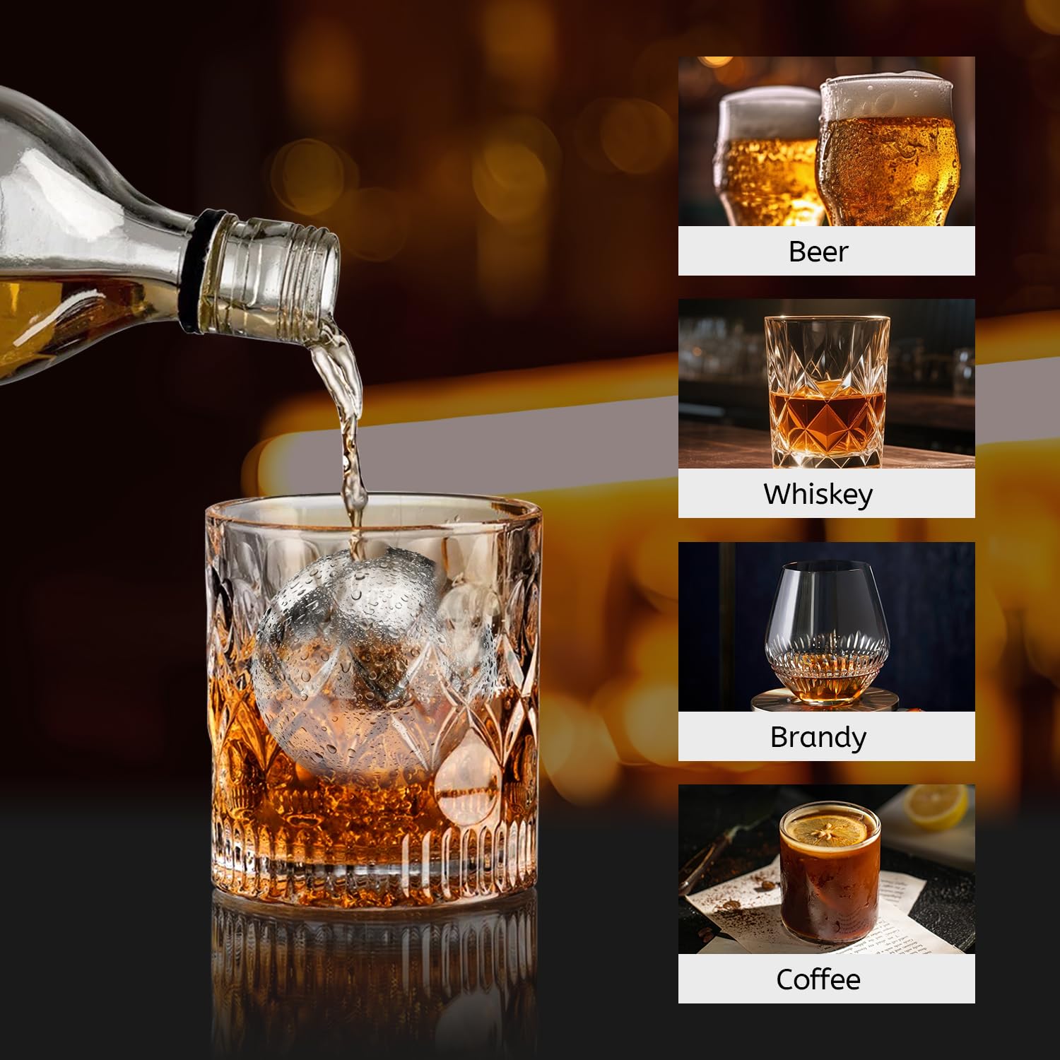 Eco-friendly freezer safe ice cubes for beverages