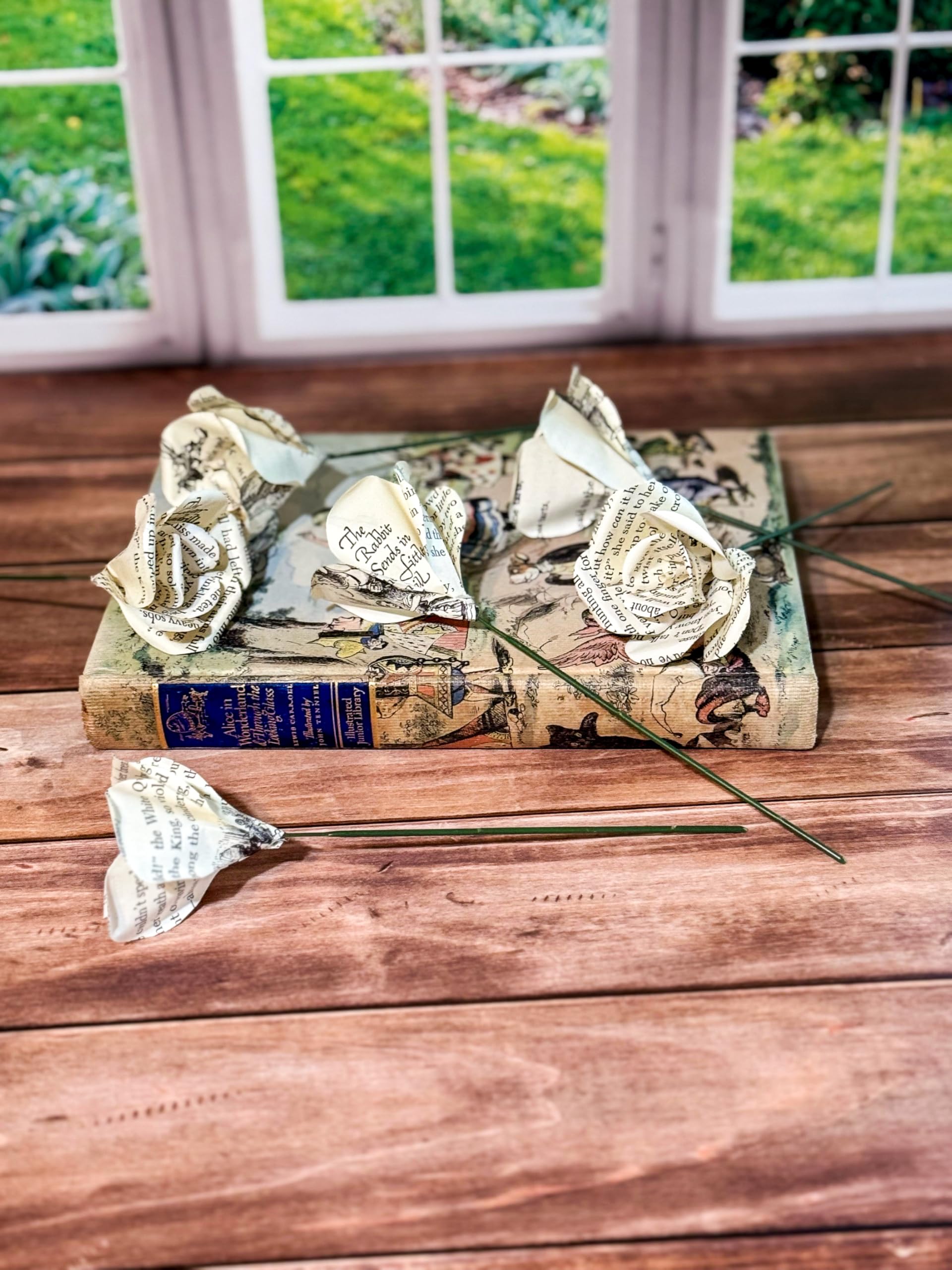 Eco friendly literary gift made from salvaged books