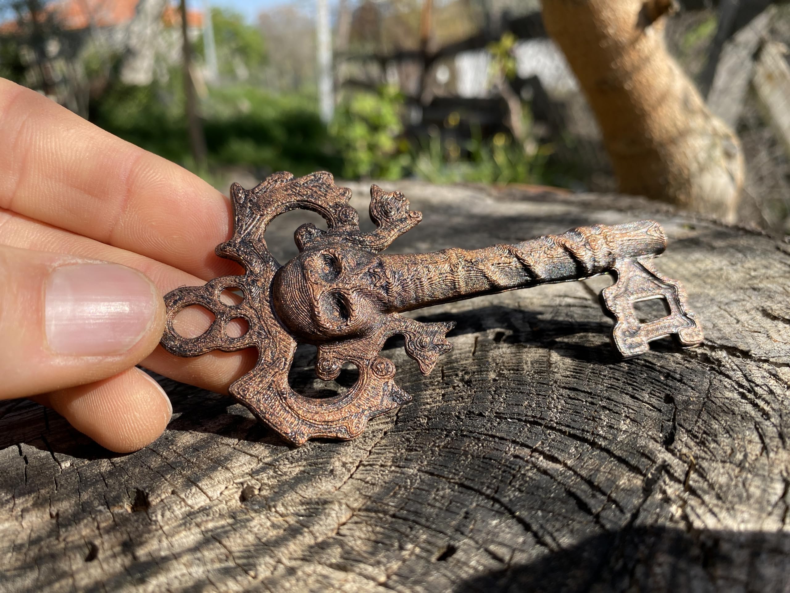 Old-world skeleton key design for pirate parties