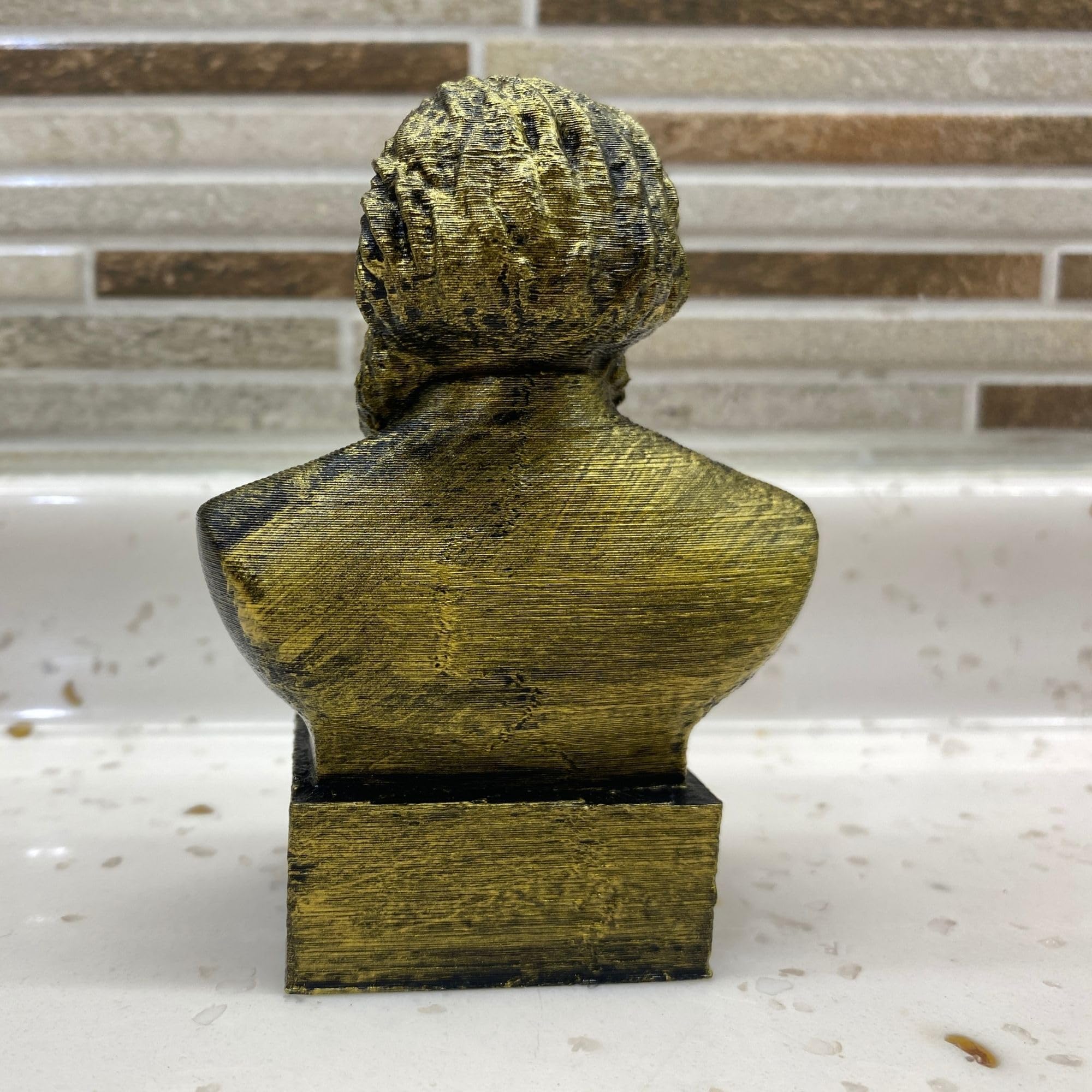 Display-ready Karl Marx bust statue for study desk