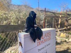 Book lovers gift ghost figurine for shelves and desks