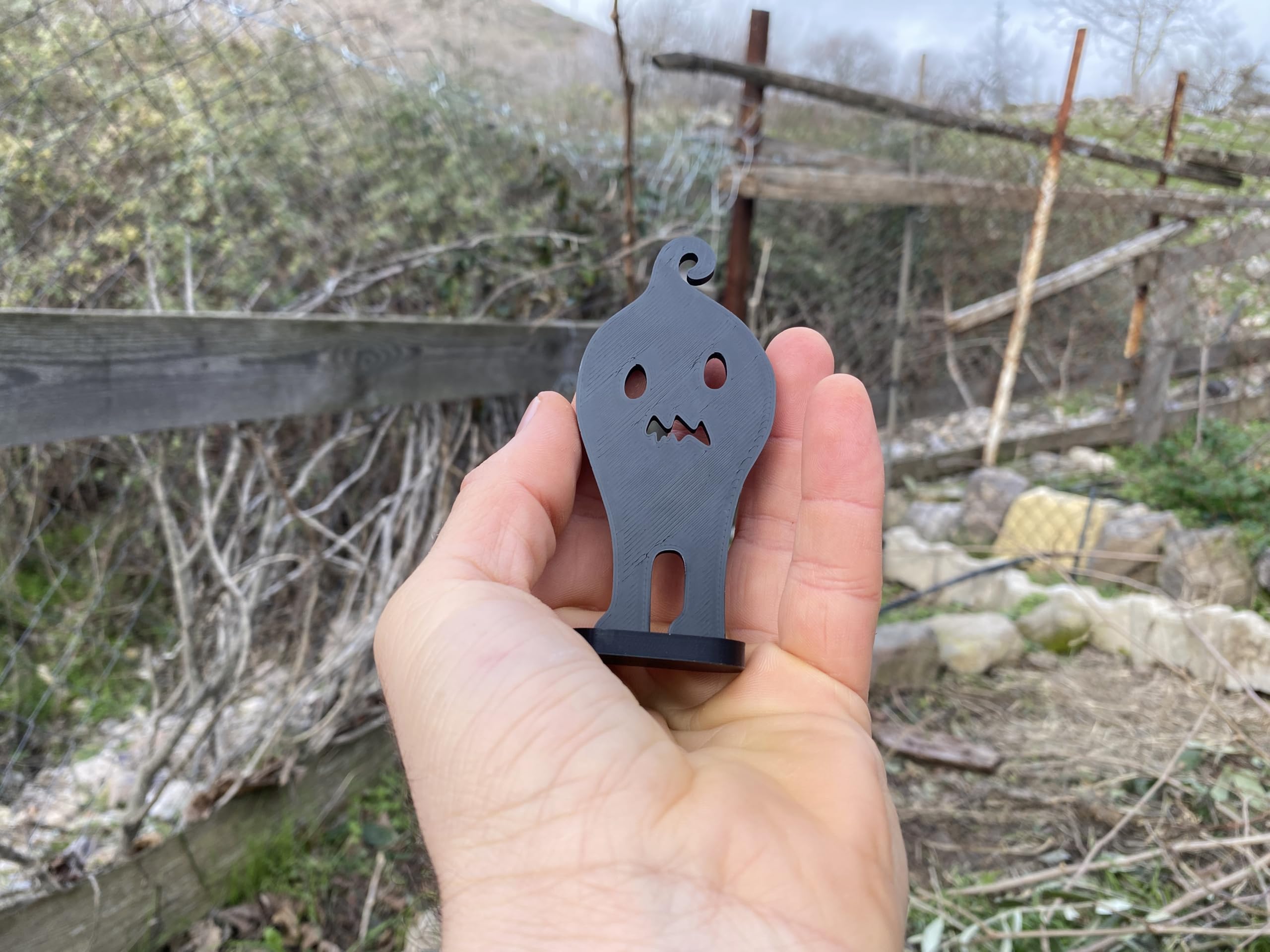 Eco-friendly PLA Krobus figurine for gaming setup