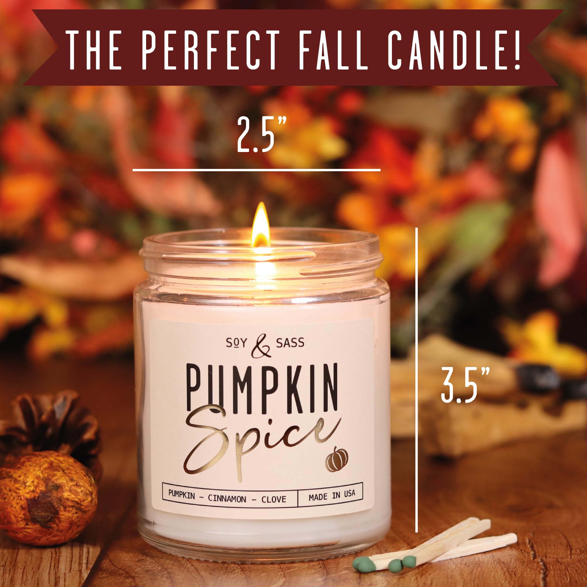 Lead-free cotton wick and premium fragrance oils candle