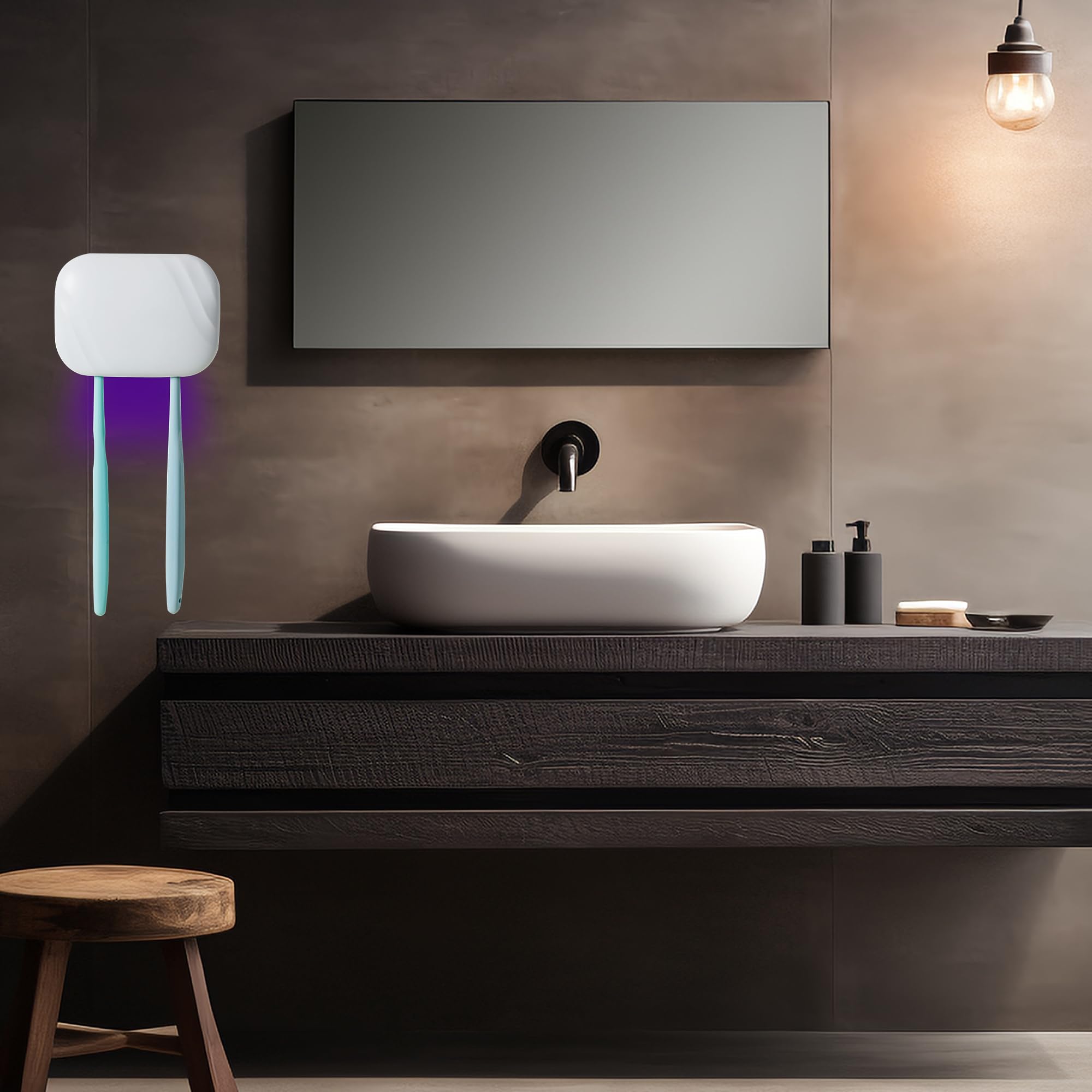 Eco-friendly durable materials used in toothbrush disinfection box