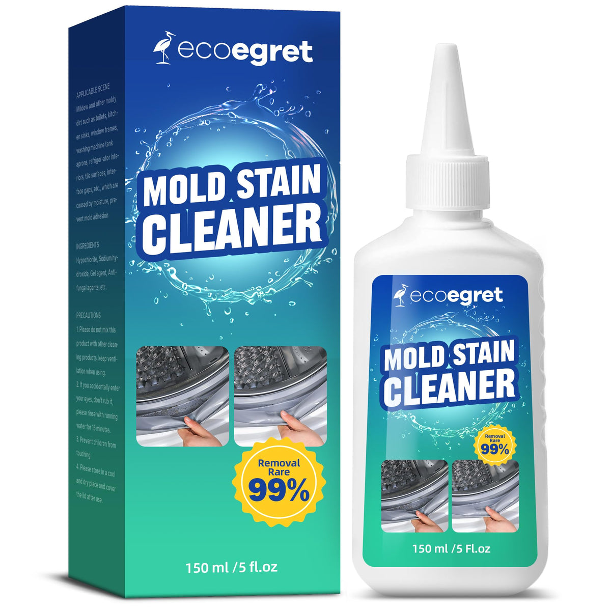 EcoEgret Mold Stain Remover Gel bottle 5 fl oz