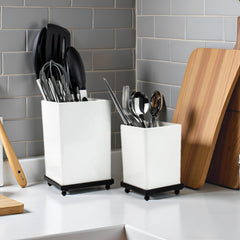 Large bin of ECOIOU tiered utensil holder 6.5 inch