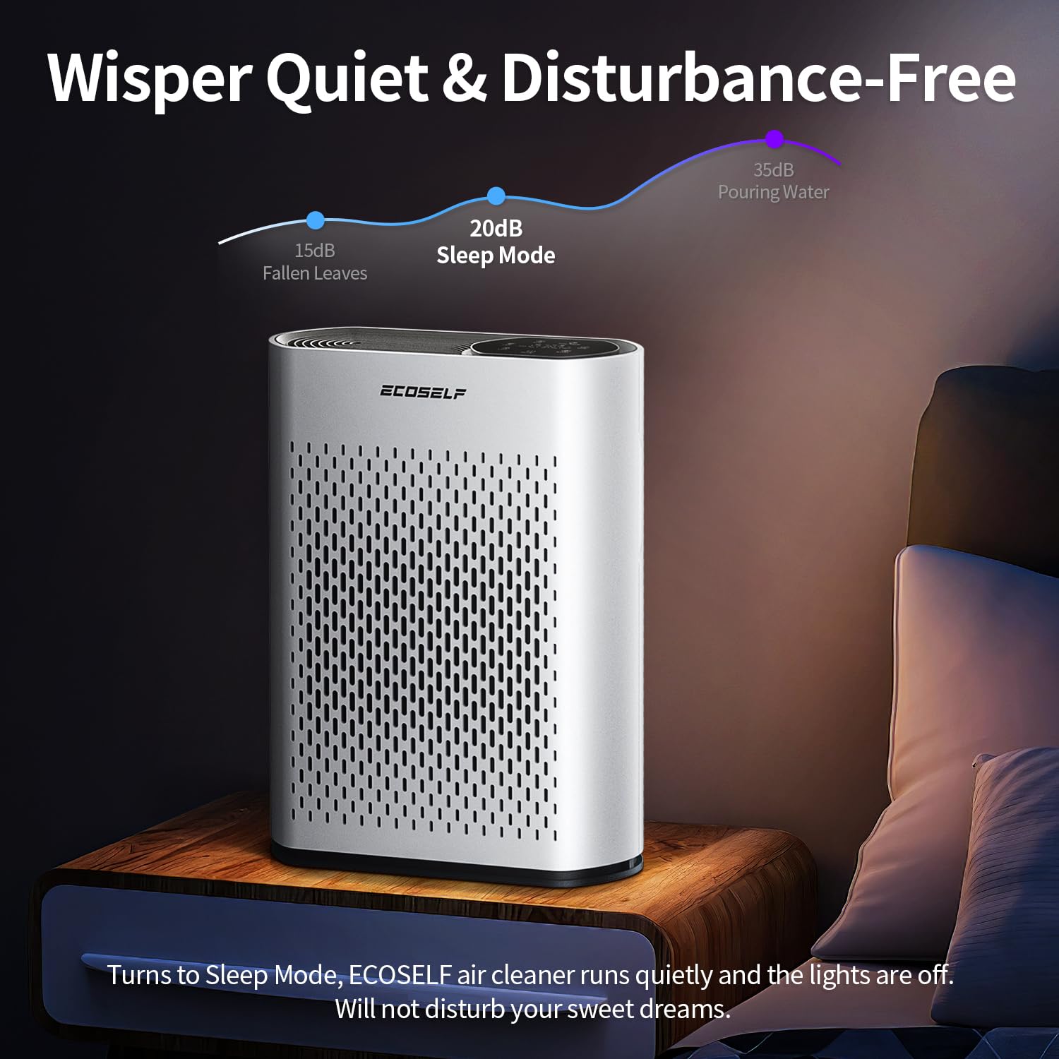 Sleep mode at low noise for quiet nights