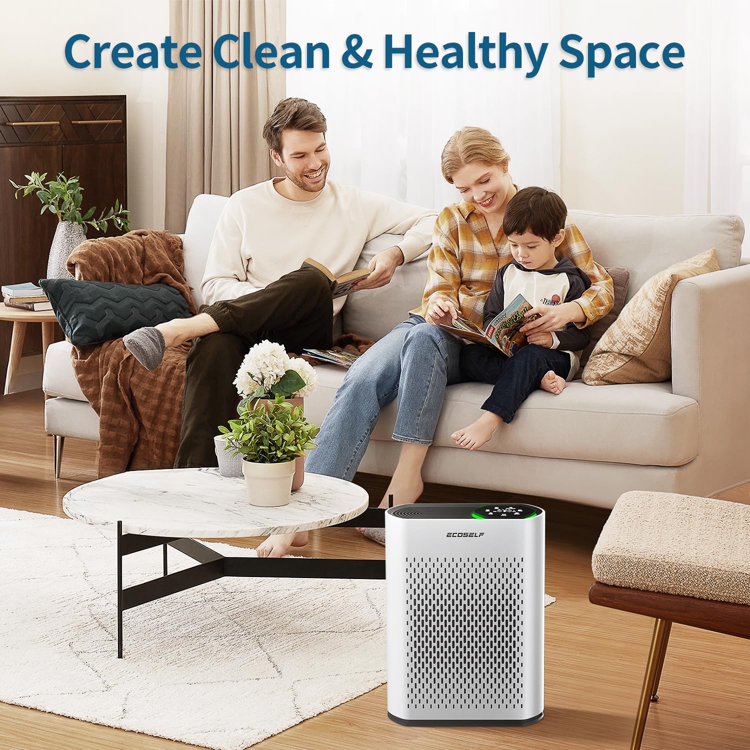 Purifier suitable for bedroom living room and office