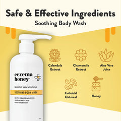 Eczema Honey Soothing Body Wash packaging for daily shower gel