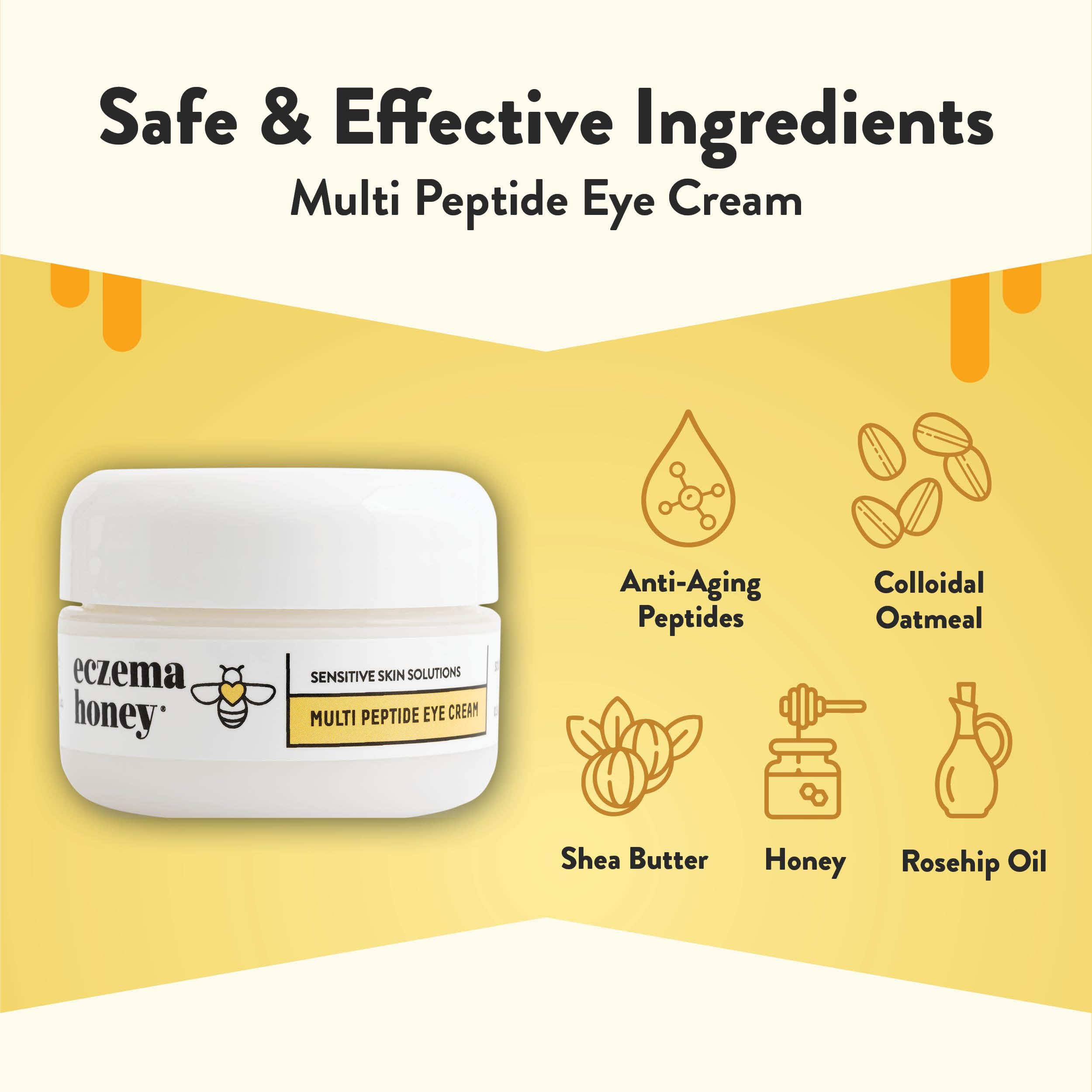 Eczema Honey eye cream for sensitive skin 0.5 Oz
