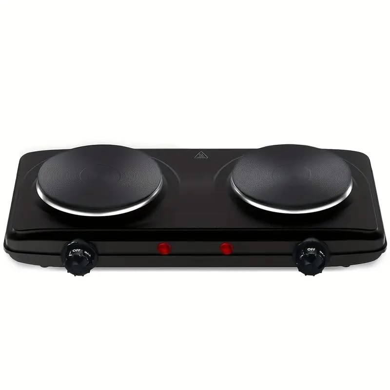 Front view of EDB-302BF showing 2000W dual hot plates