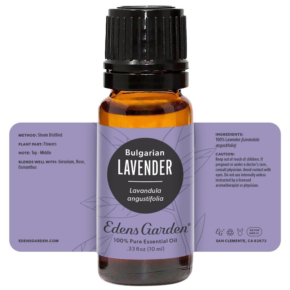Edens Garden Lavender Bulgarian essential oil Lavandula angustifolia 10 ml bottle