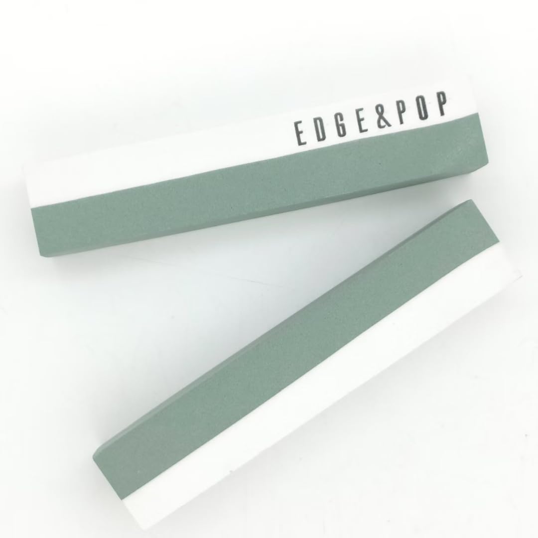 EdgeStone Knife Sharpener compact size 4x1x0.8 inches white corundum
