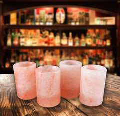 Edible Himalayan pink salt shot glasses set of four