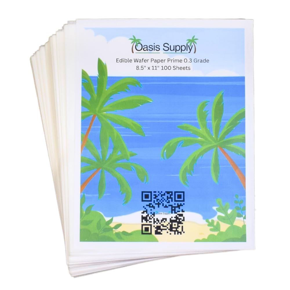 Printer ready wafer paper for decorating and printing