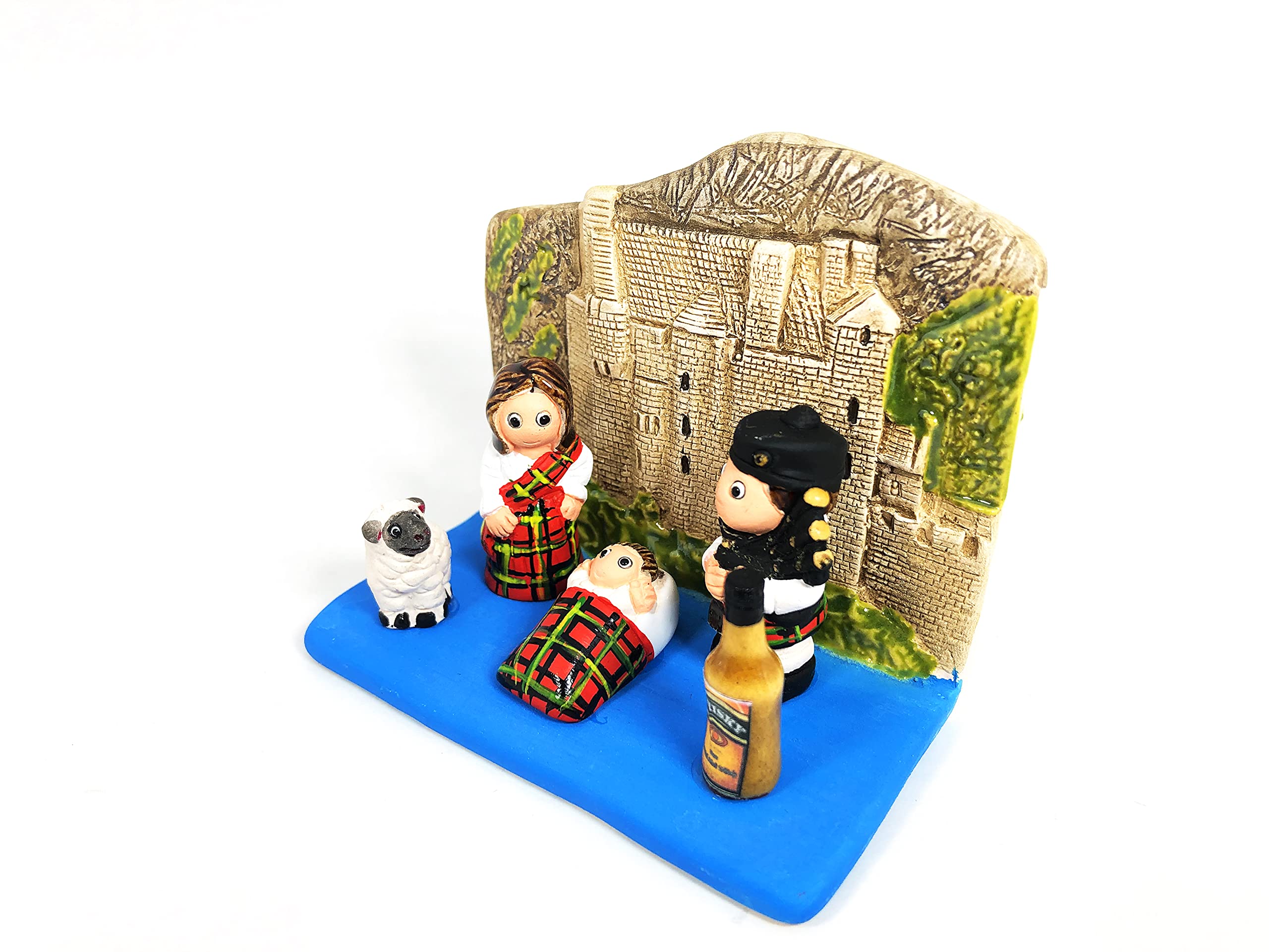 Scotland motifs Whisky Bagpipe Edimburgh Eilean Donan