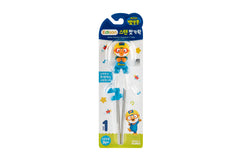 Stainless steel Edison Friends Pororo Training Chopsticks