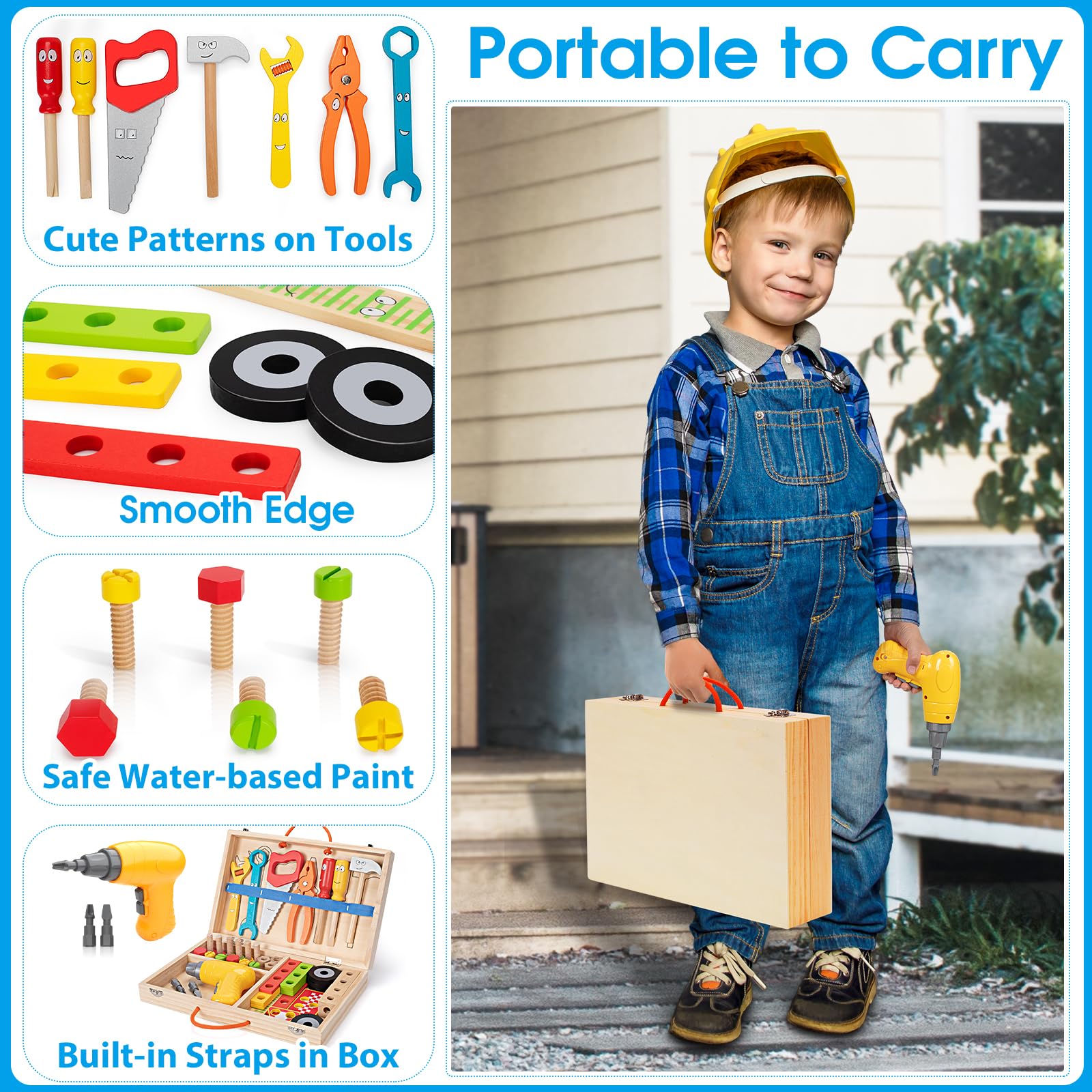 Educational play promoting color shape recognition and fine motor skills