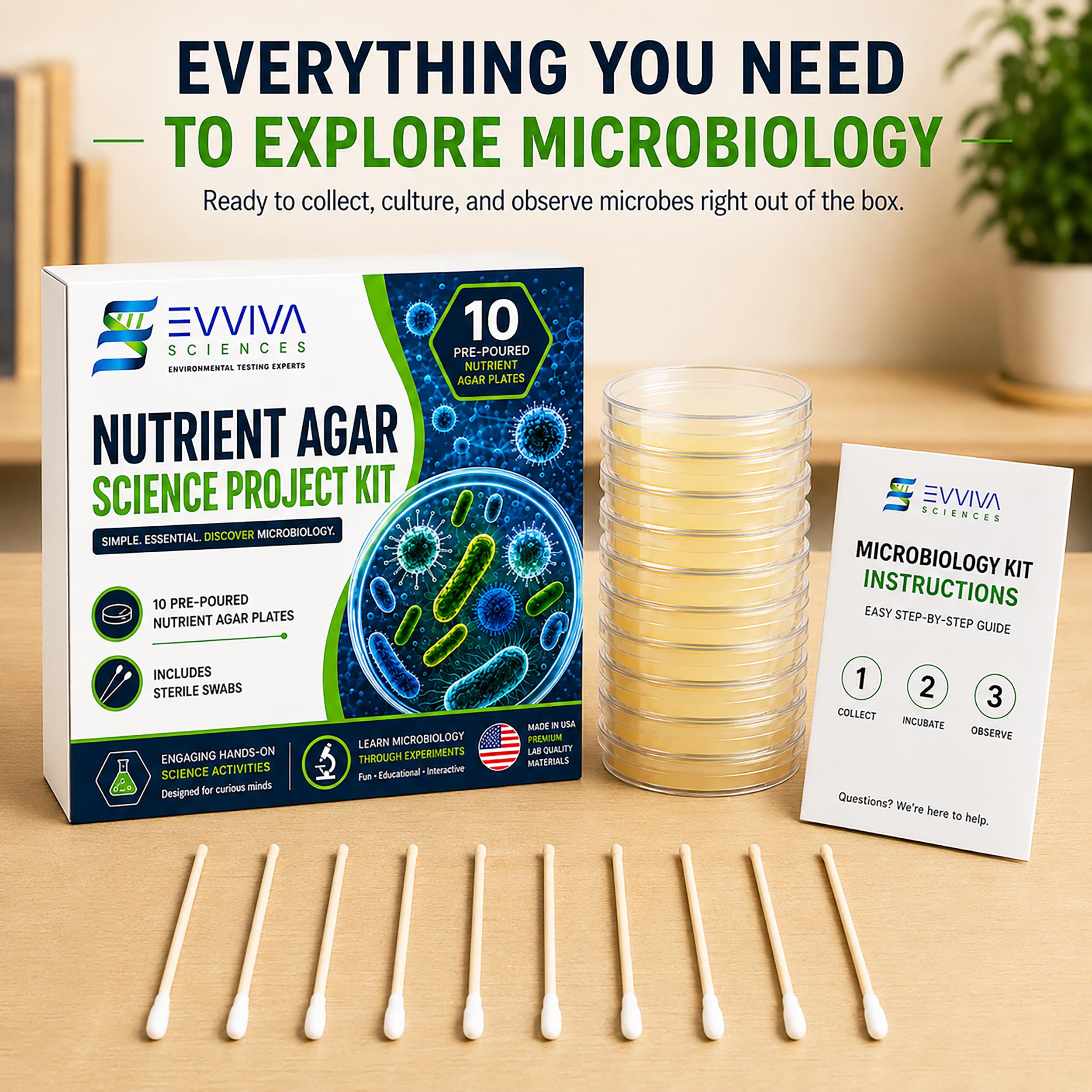 Home or classroom science kit for experiments