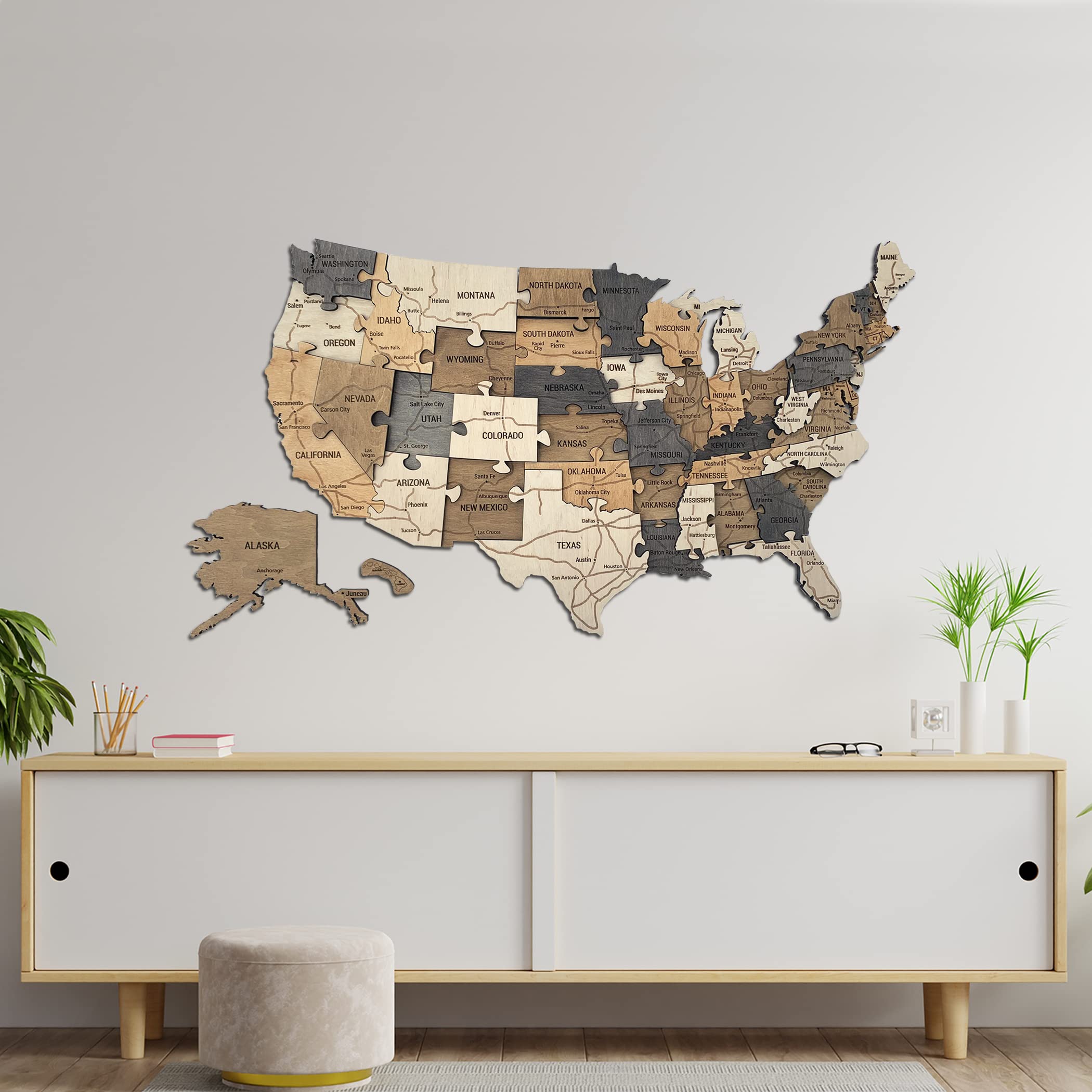 Educational learning activity map of the United States