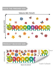 Educational numbers 1-10 wall sticker for kids room