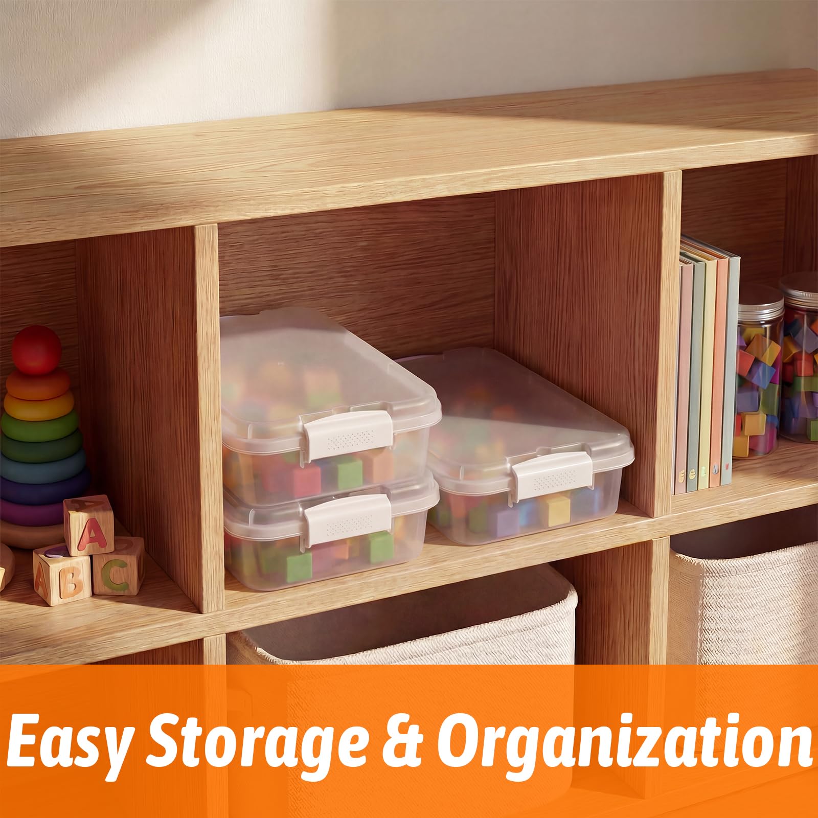 Construction themed sensory play and storage bin