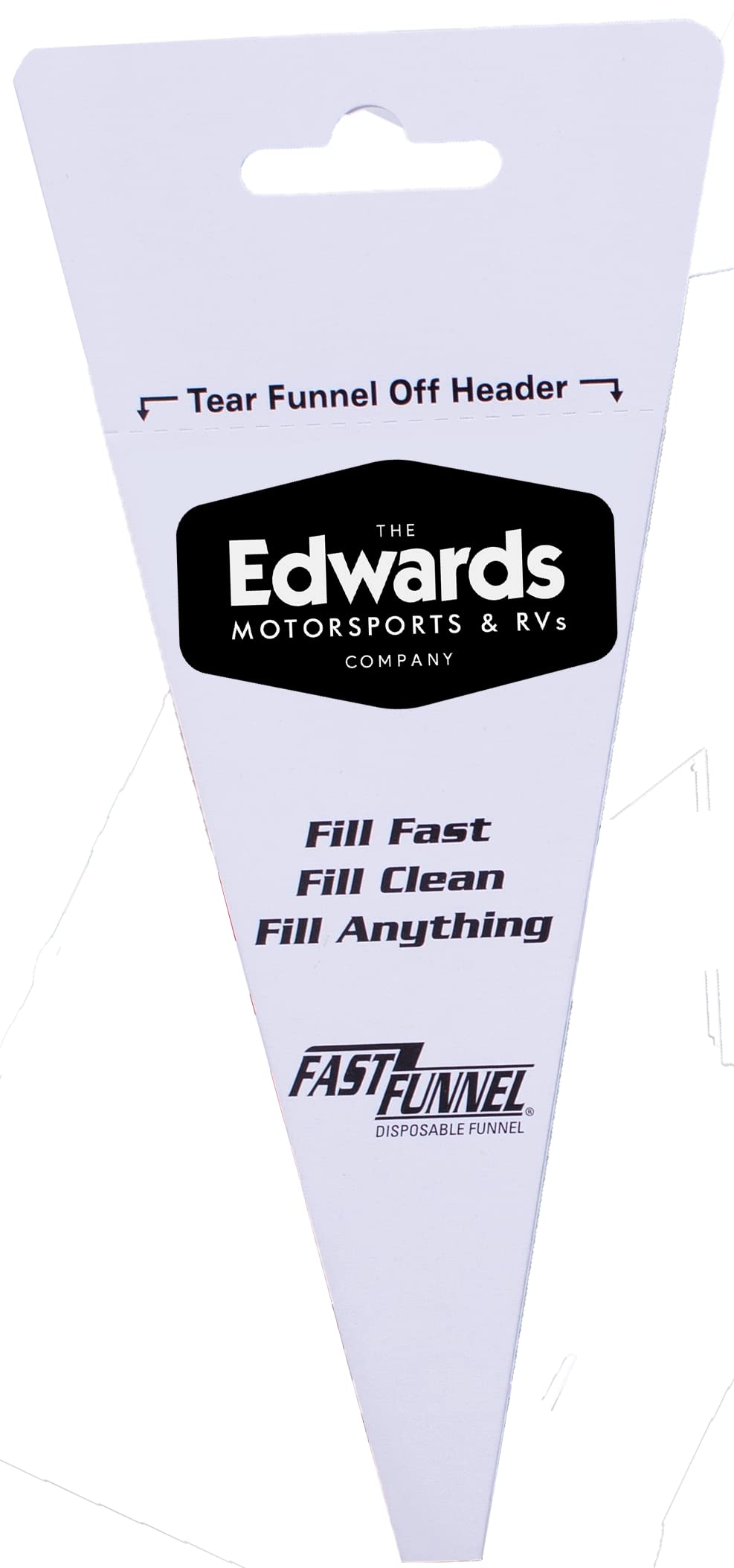 Edwards funnel included in Suzuki oil kit