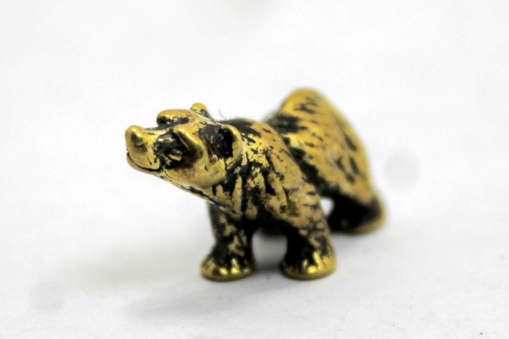 Edysons brass figurine for bear collectors