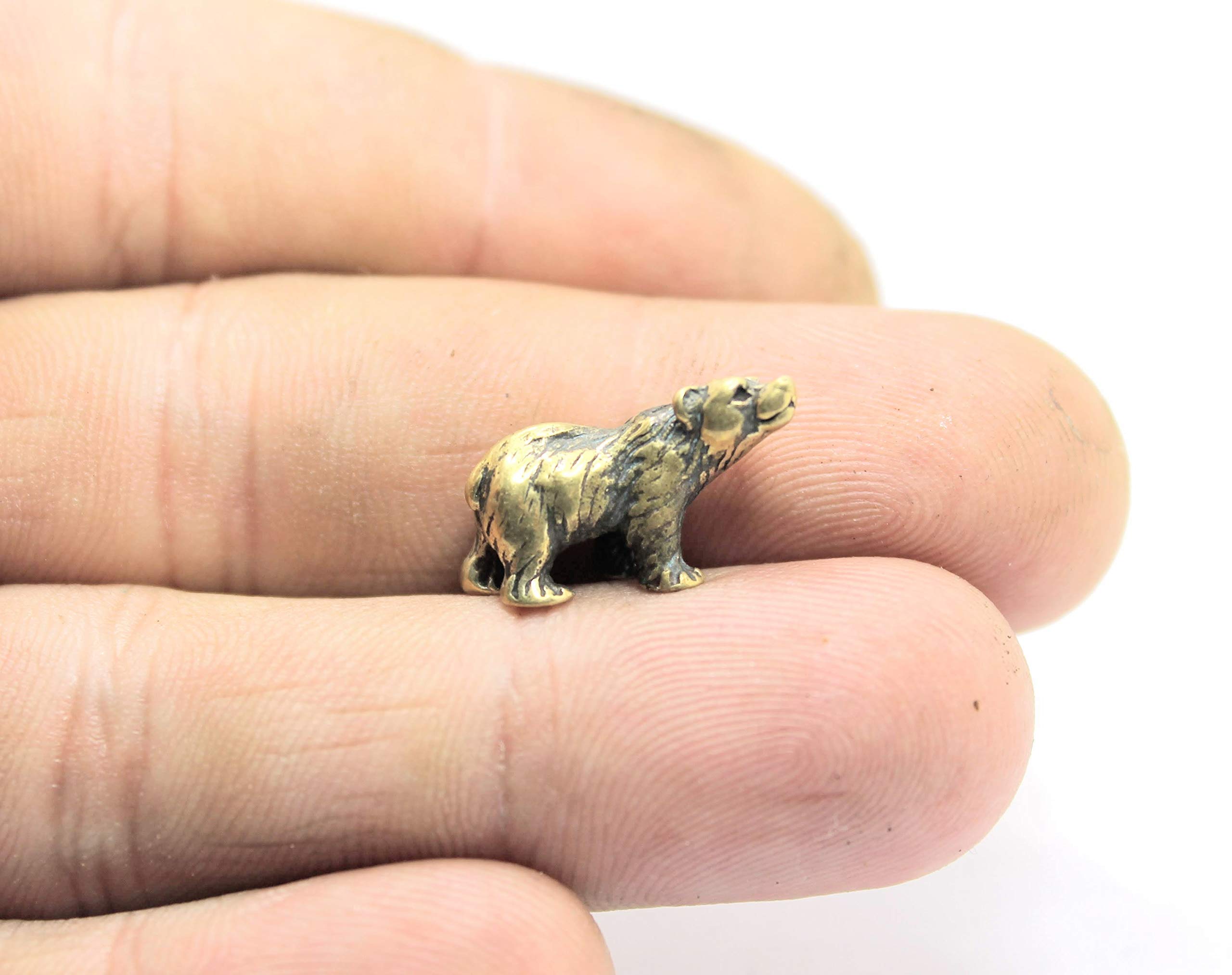 Edysons small bear brass figurine weight 4.8 g