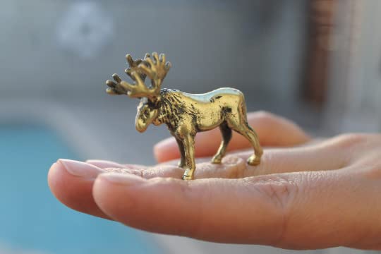 EDYSONS handcrafted moose miniature ornament