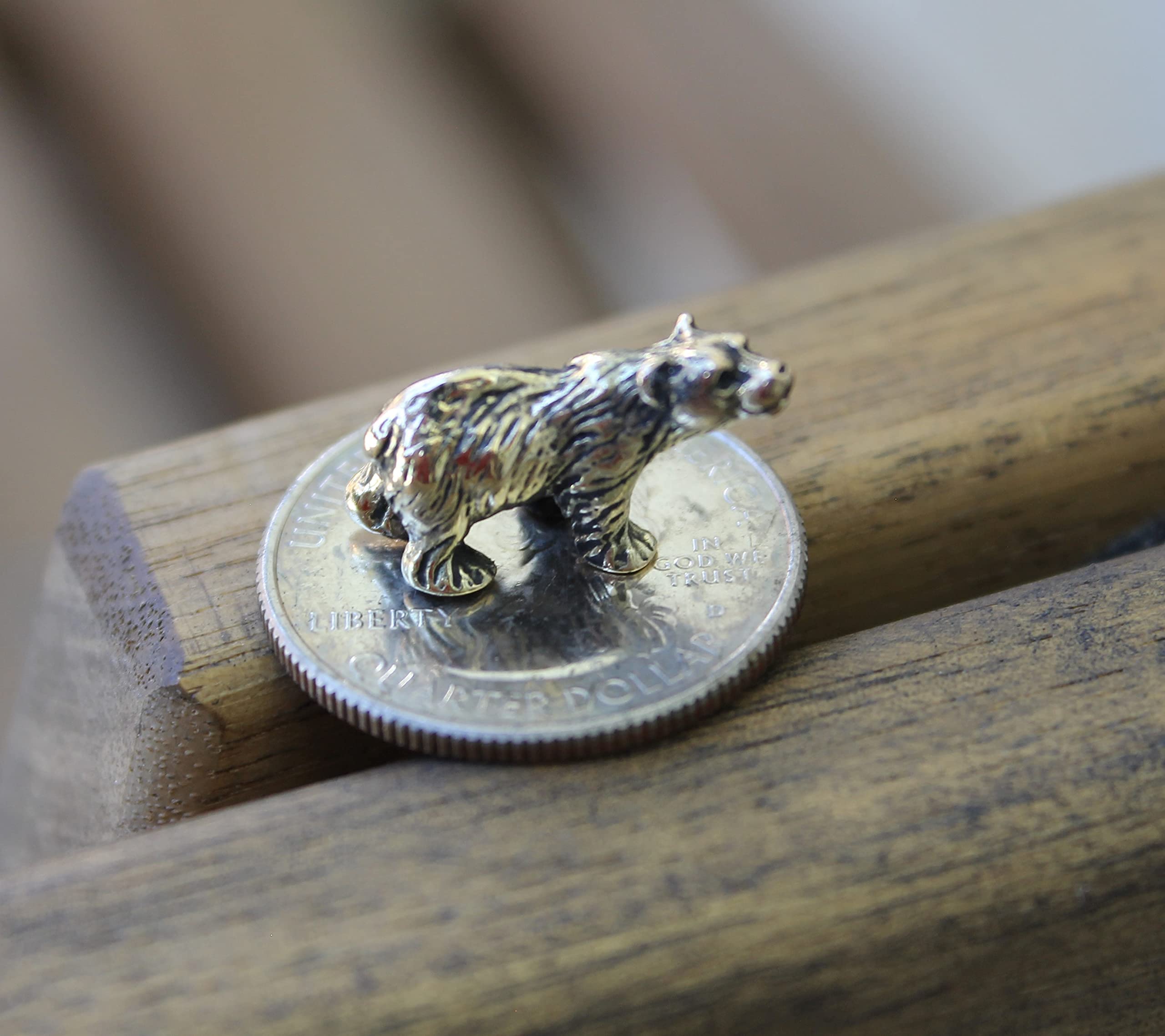 Edysons small bear brass figurine 1 cm height