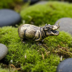 Edysons hippo brass figurine weight 11 g
