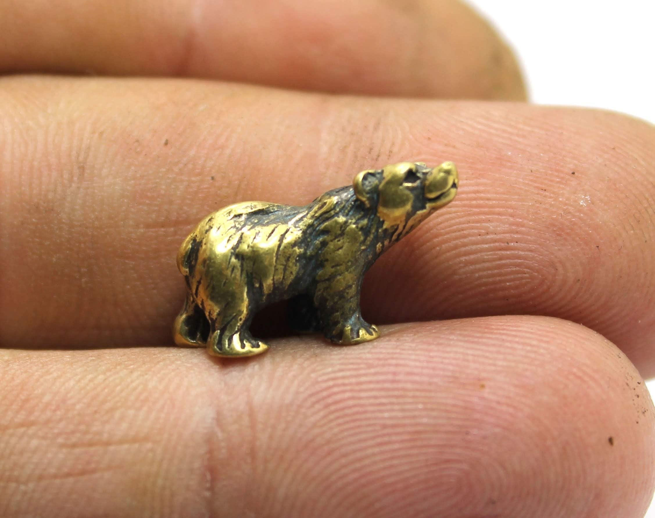 Edysons small bear brass figurine product details