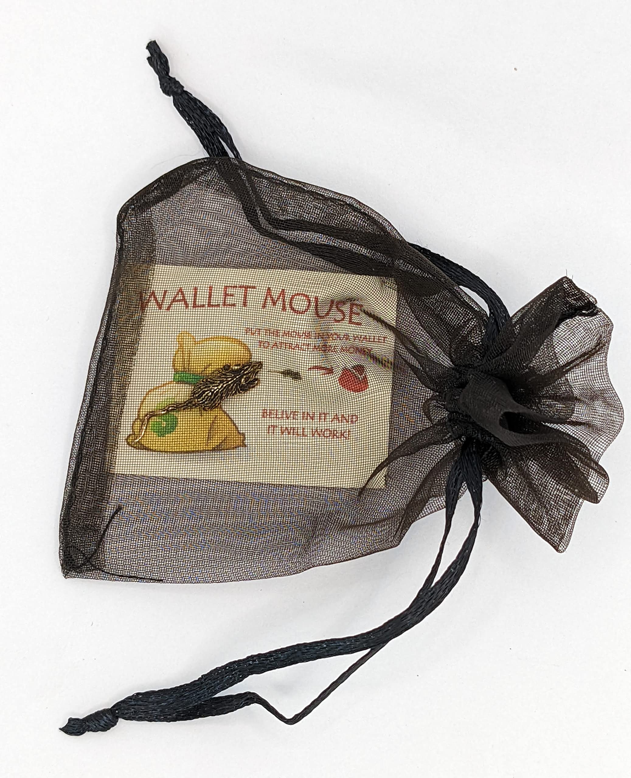 EDYSONS wallet amulet brass mouse 2-5cm length