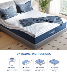 Cooling gel memory foam layer on Eechobeyond queen mattress