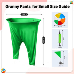 two air pumps included for granny pants yard game
