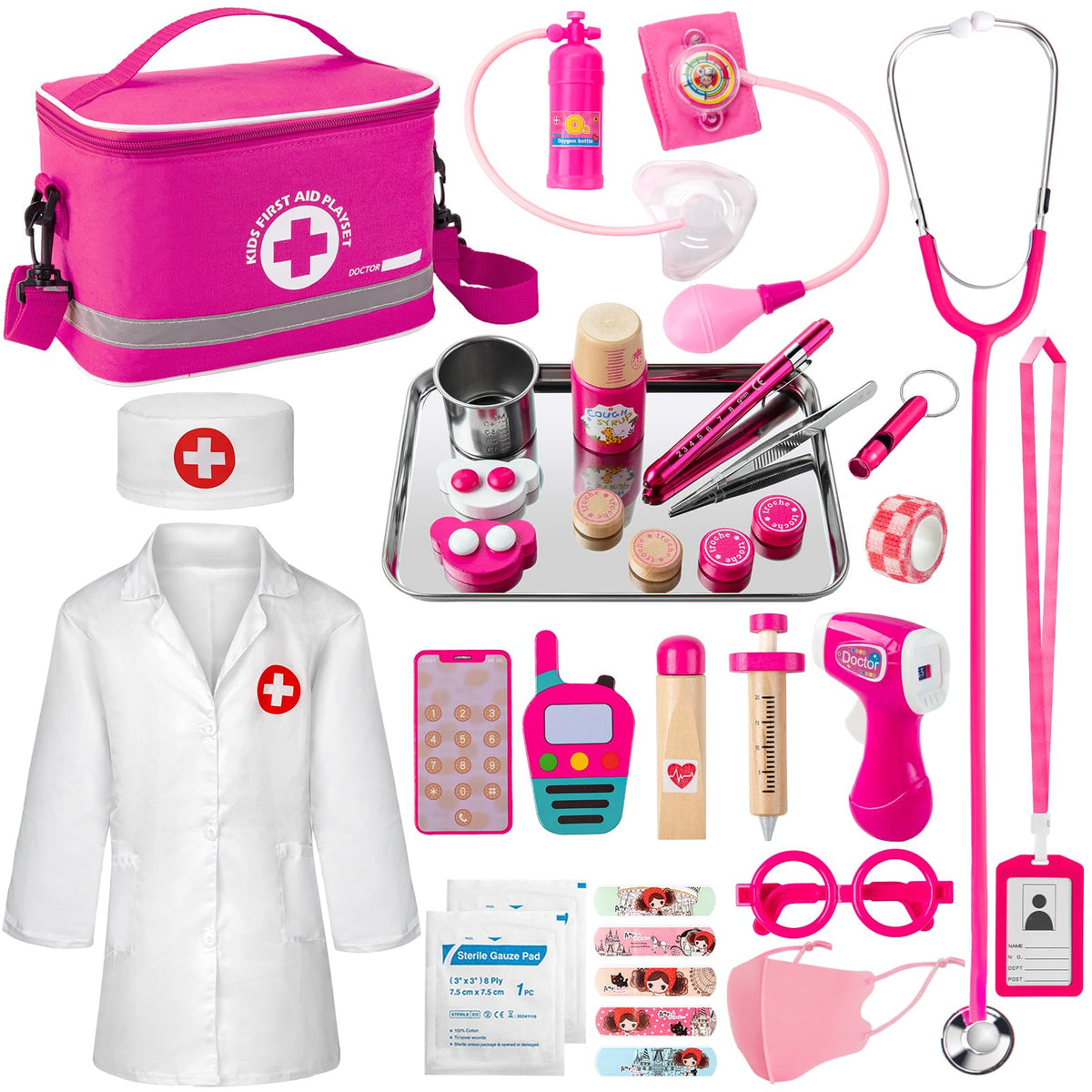 EFO SHM 34 Pcs Kids Doctor Kit with stethoscope