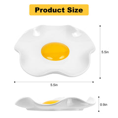 Egg shaped spoon rest holds spoons forks and small utensils