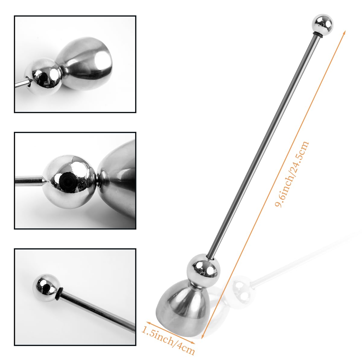 Egg shell opener tool in stainless steel
