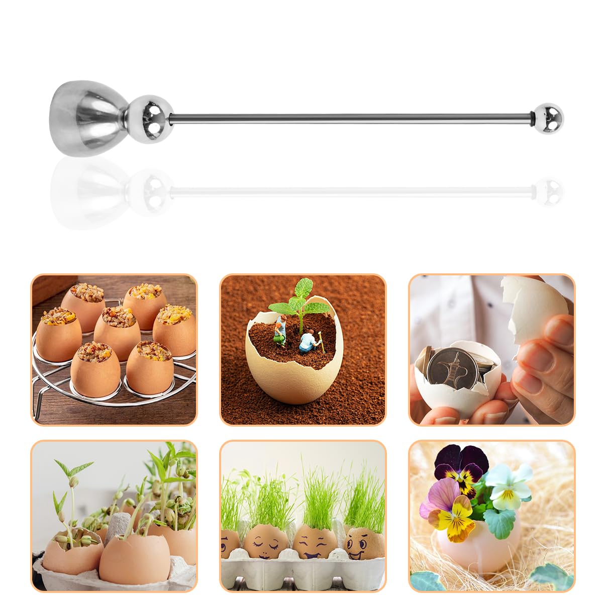 Pack of 2 egg topper kit visual