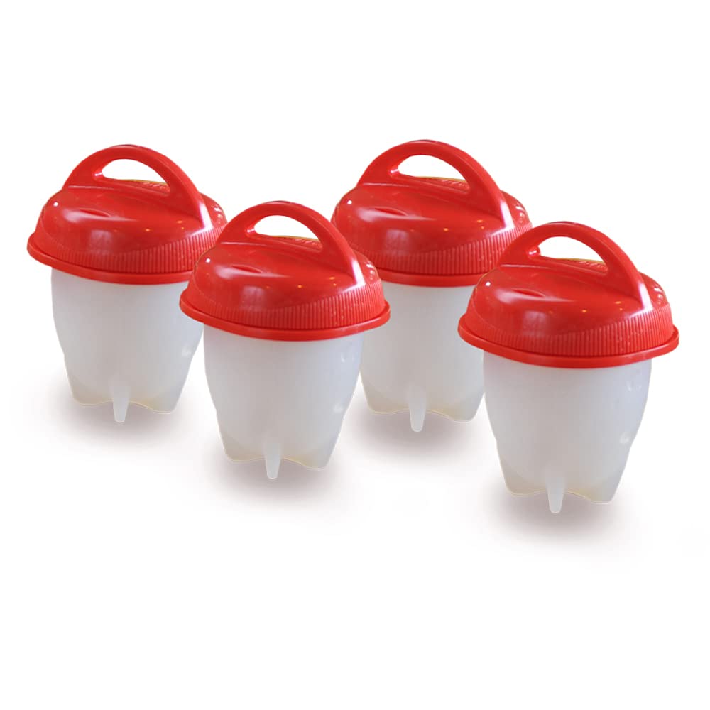 Egglettes egg cooker with four silicone cups