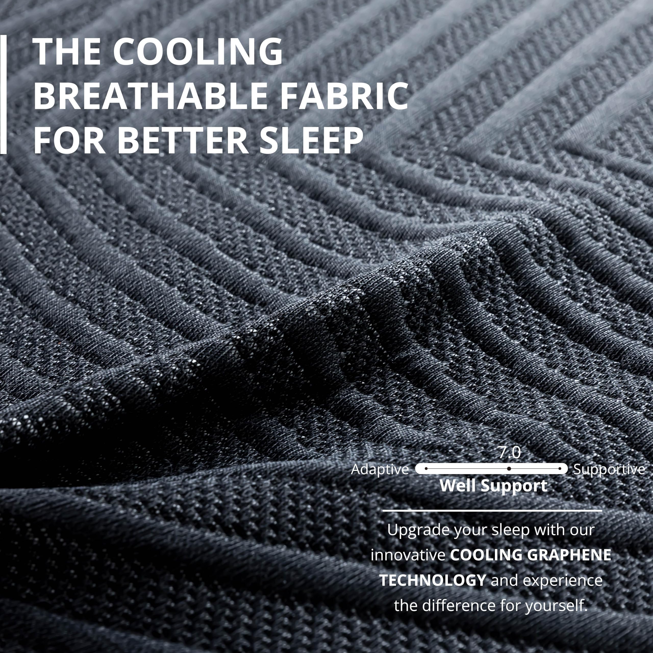 Cooling cover with graphene technology on EGOHOME mattress