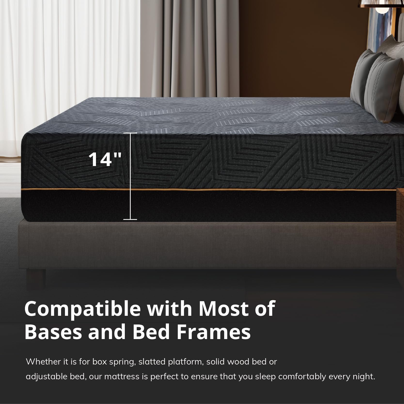 High density base foam neck and shoulder support in EGOHOME mattress