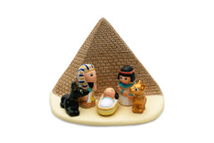 Egyptian Nativity Scene handmade clay 1 Block