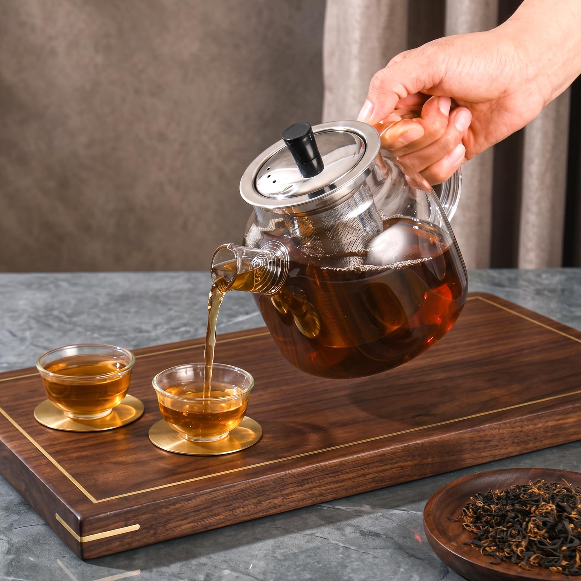 Office and home use glass teapot by Ehugos