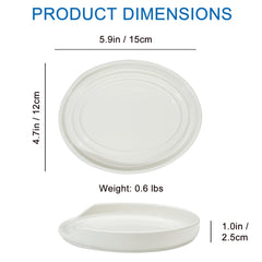 Eichzer spoon rest with notch and raised edge design