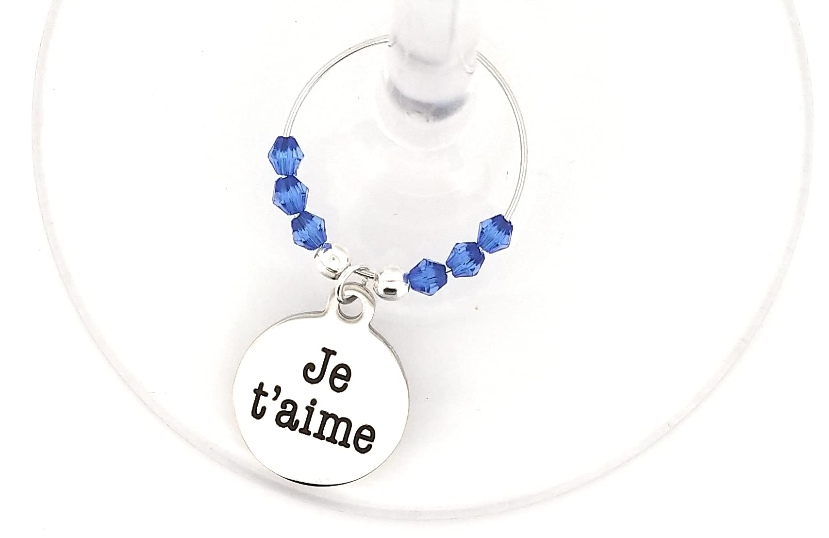 je taime charm among france flag beads